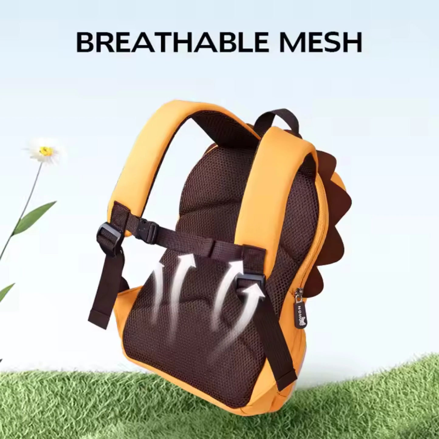 Lightweight Adjustable shoulder straps on Lion Cub Kids Premium Backpack
