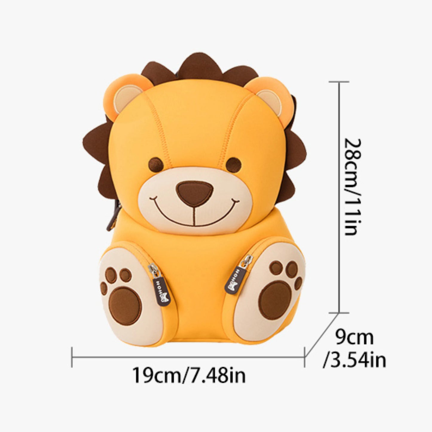 Fun lion cub backpack with Breathable mesh for young kids
