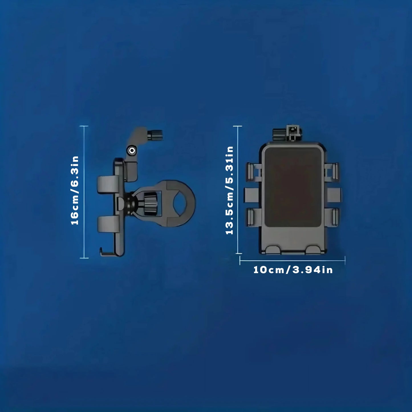 Universal Bike Phone Holder with Sunshade – 360° Mount