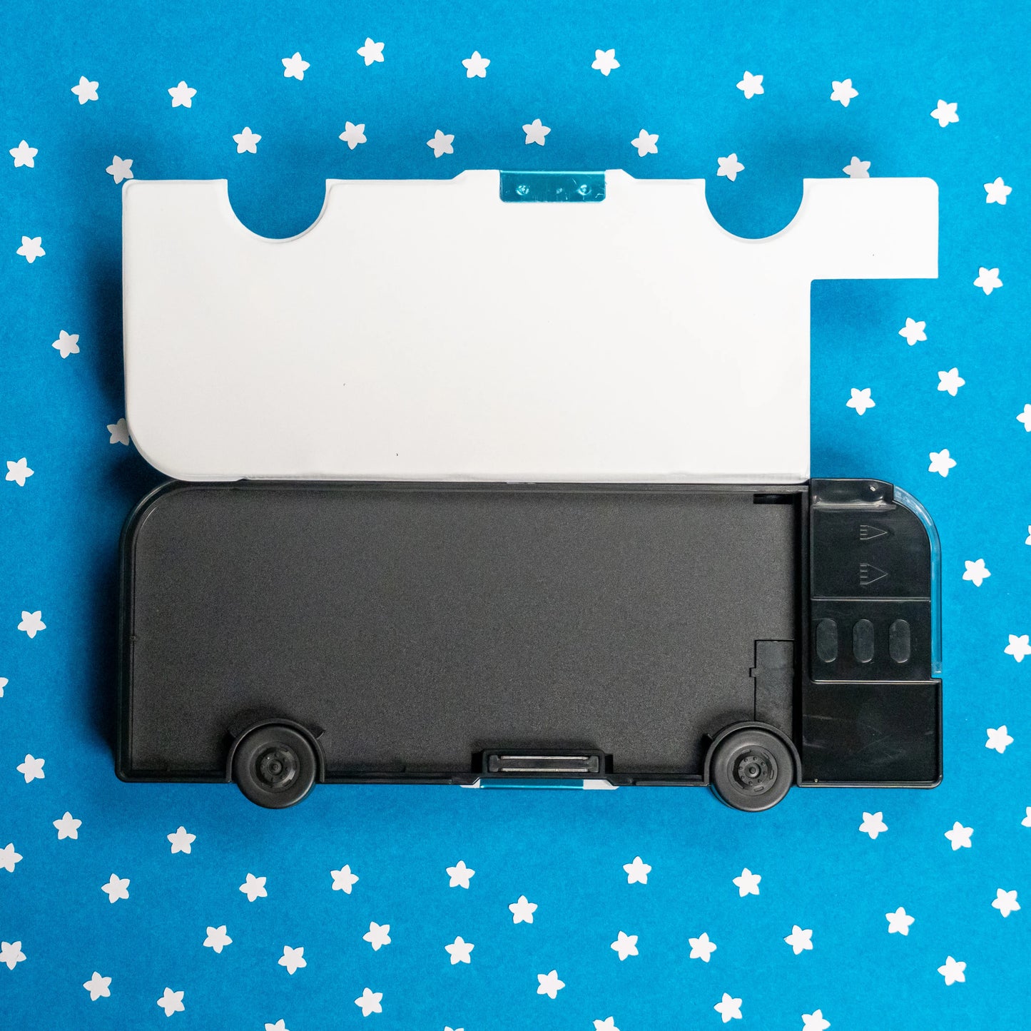 Black Bus Pencil Box Empty