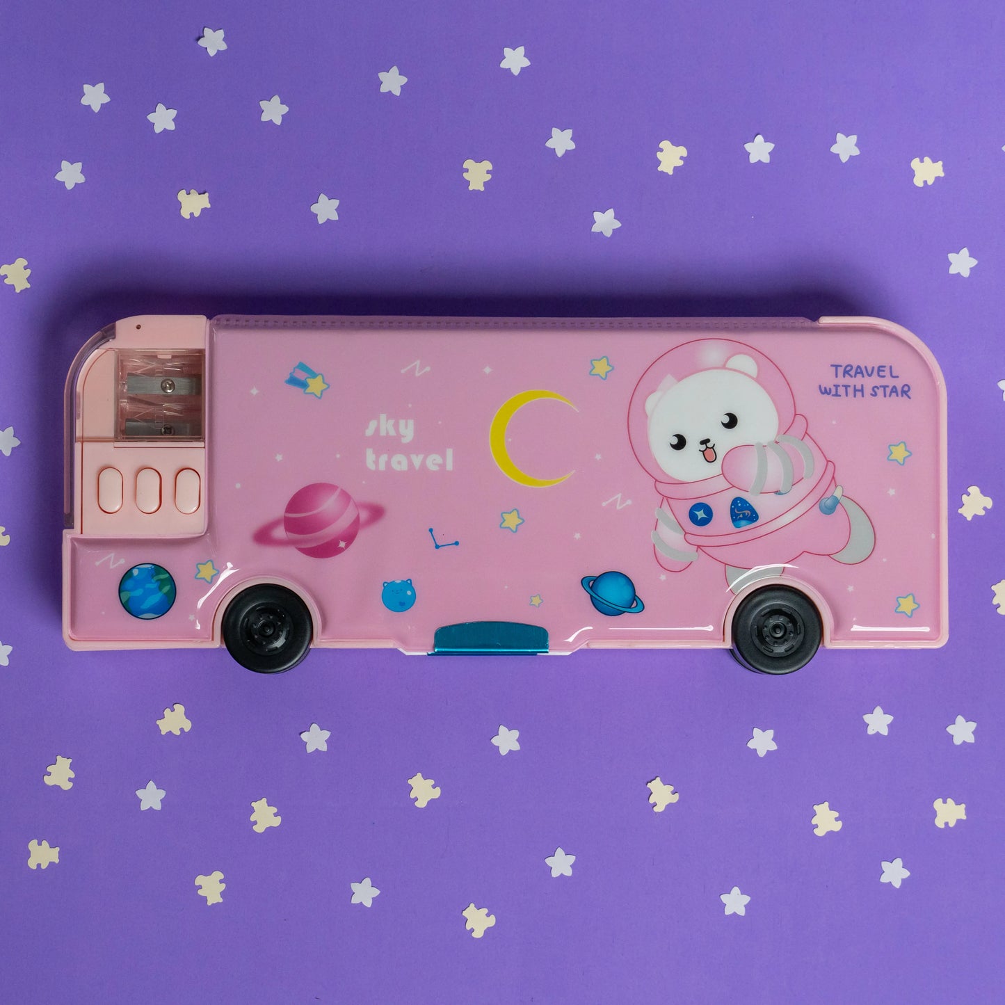 Beautiful & Functional Pencil Box in Pink
