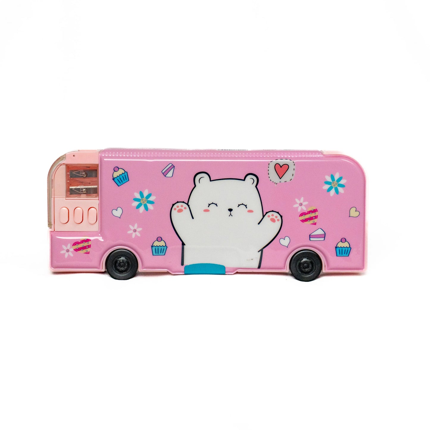 Pink Bus Pencil Box