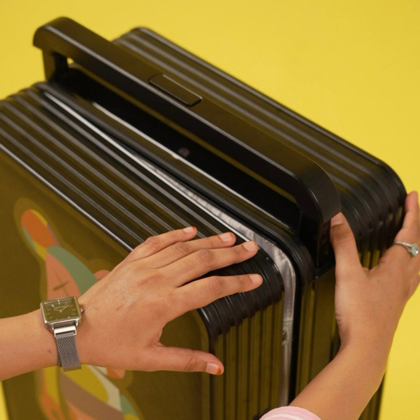 360 spinner wheel cabin trolley – bear design