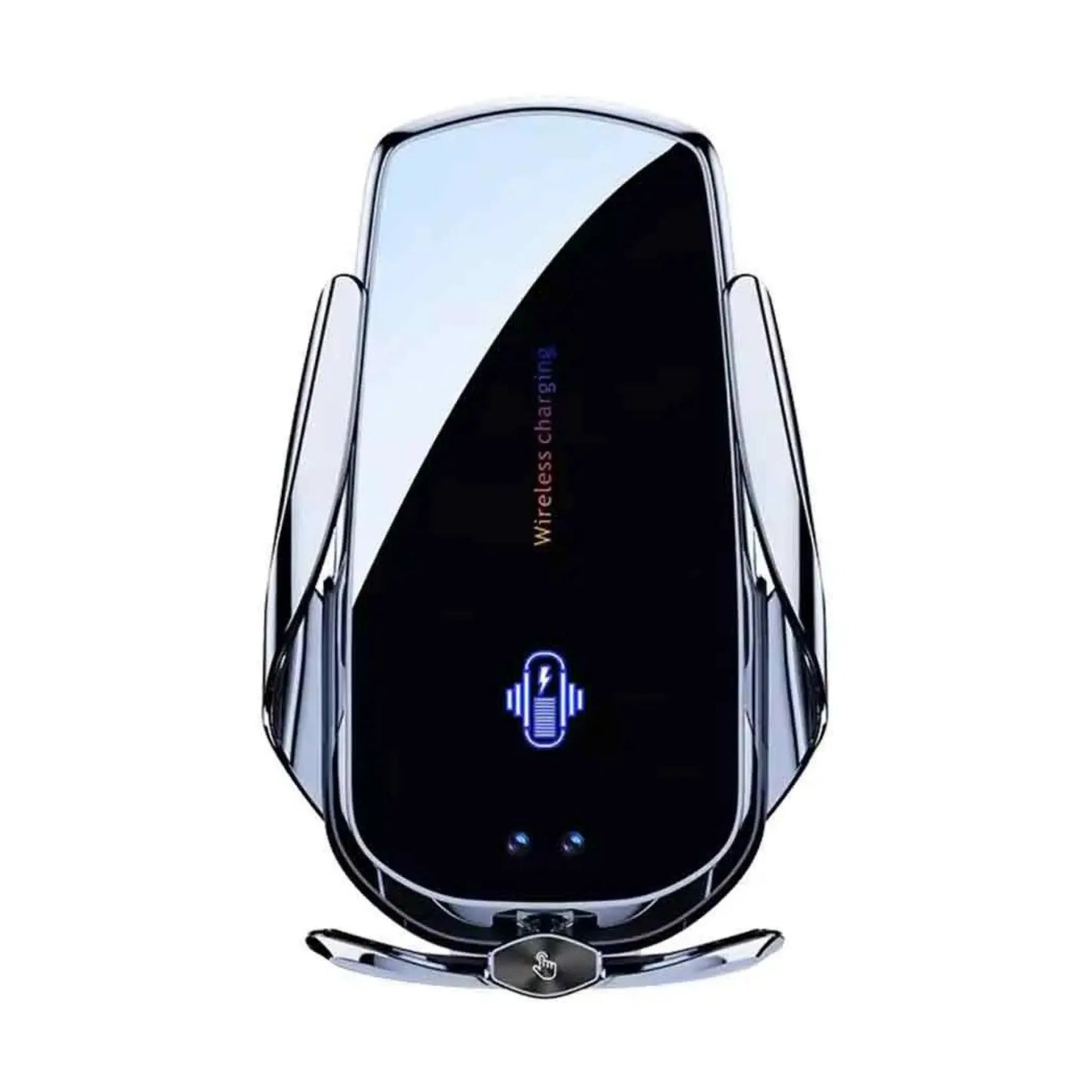 Smart sensor car charger securely holding a smartphone