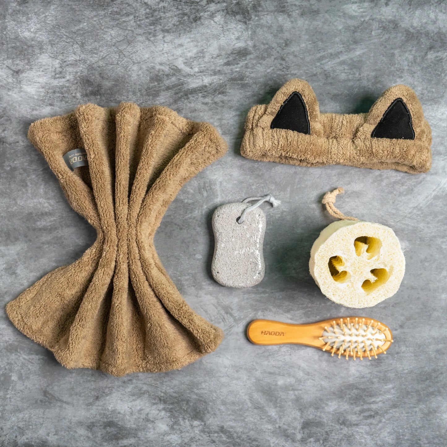 Kitty Bloom Cat Ears Comfort Combo in beige