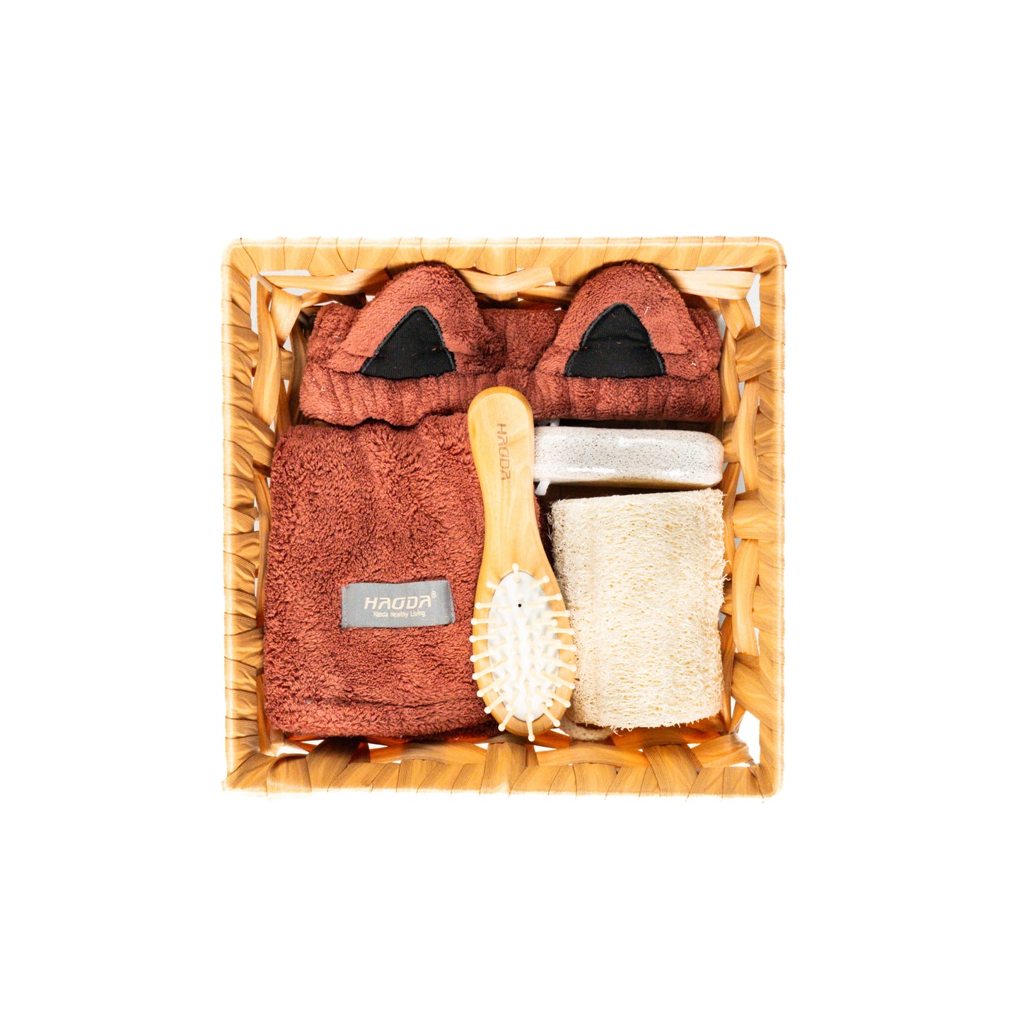Cat ear shower kit containing all the products