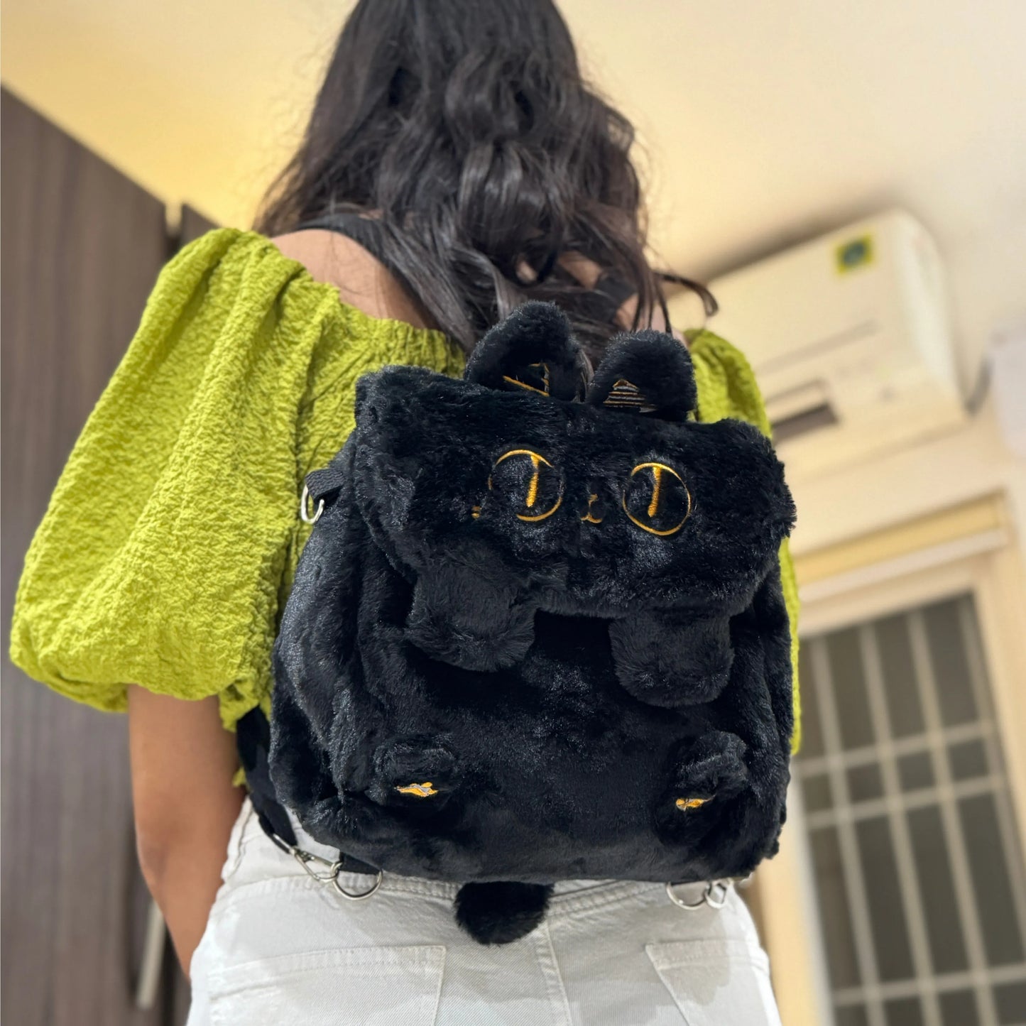 Cat Themed Convertible Backpack & Sling Bag