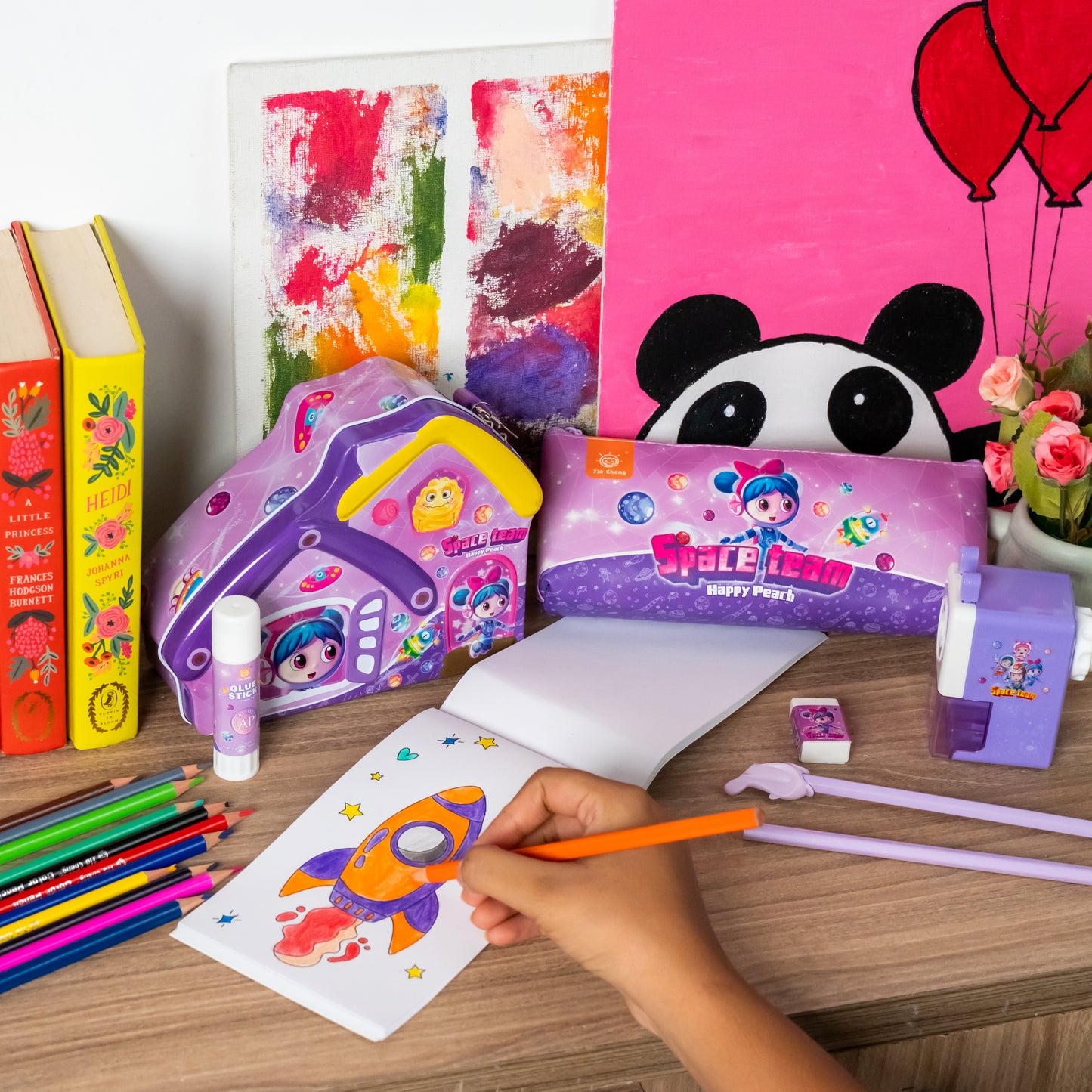 Cosmic Space Team Stationery Set – Kids School Supply Kit