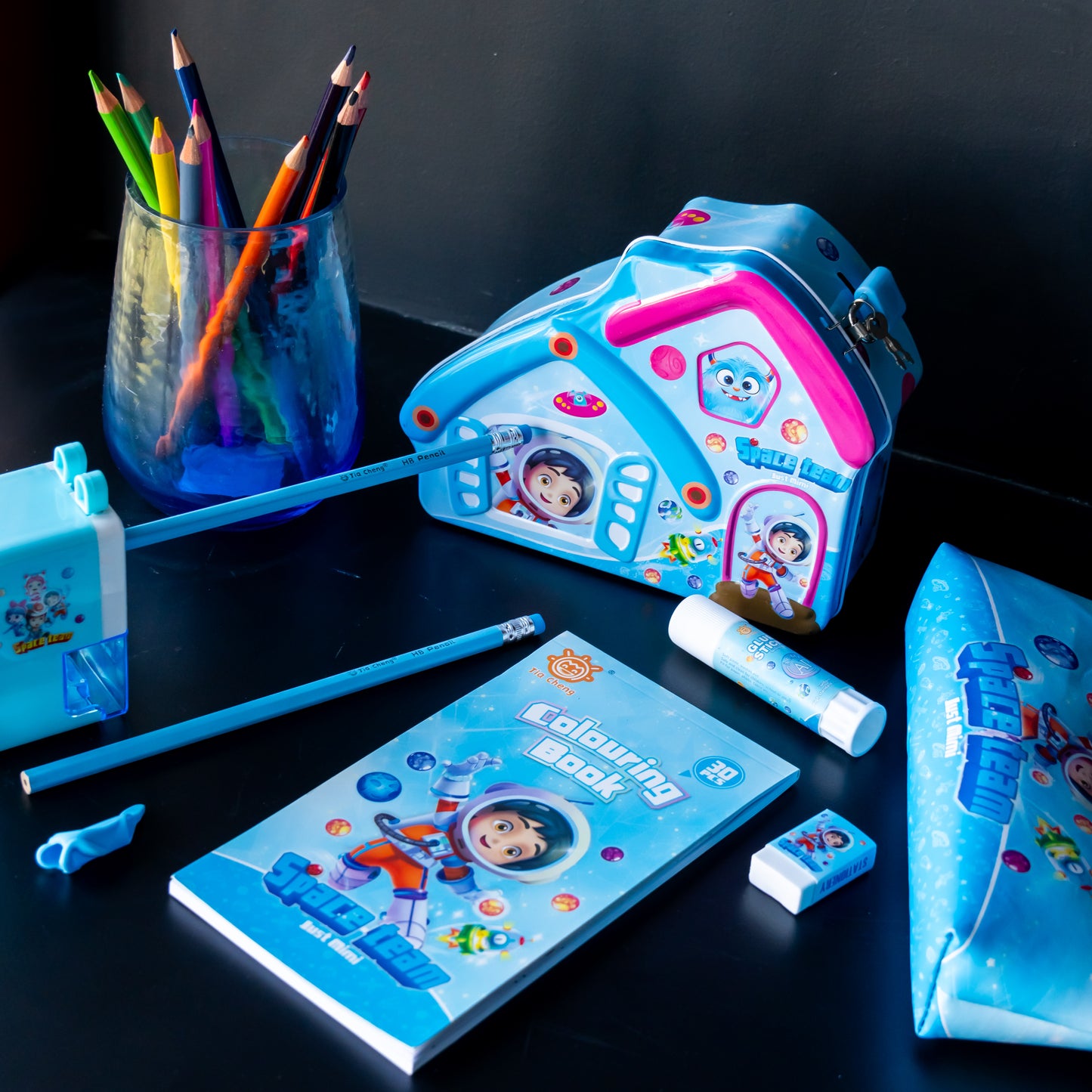 Space-Themed Stationery Box Set for Girls, Students, and Adults
