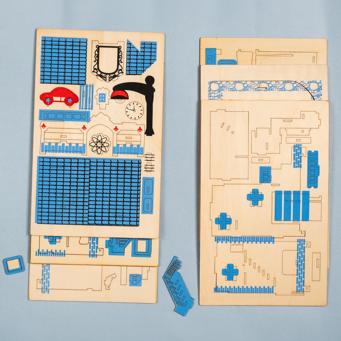 3D Wooden Puzzle House – Charming Aegean Sea DIY Model Kit