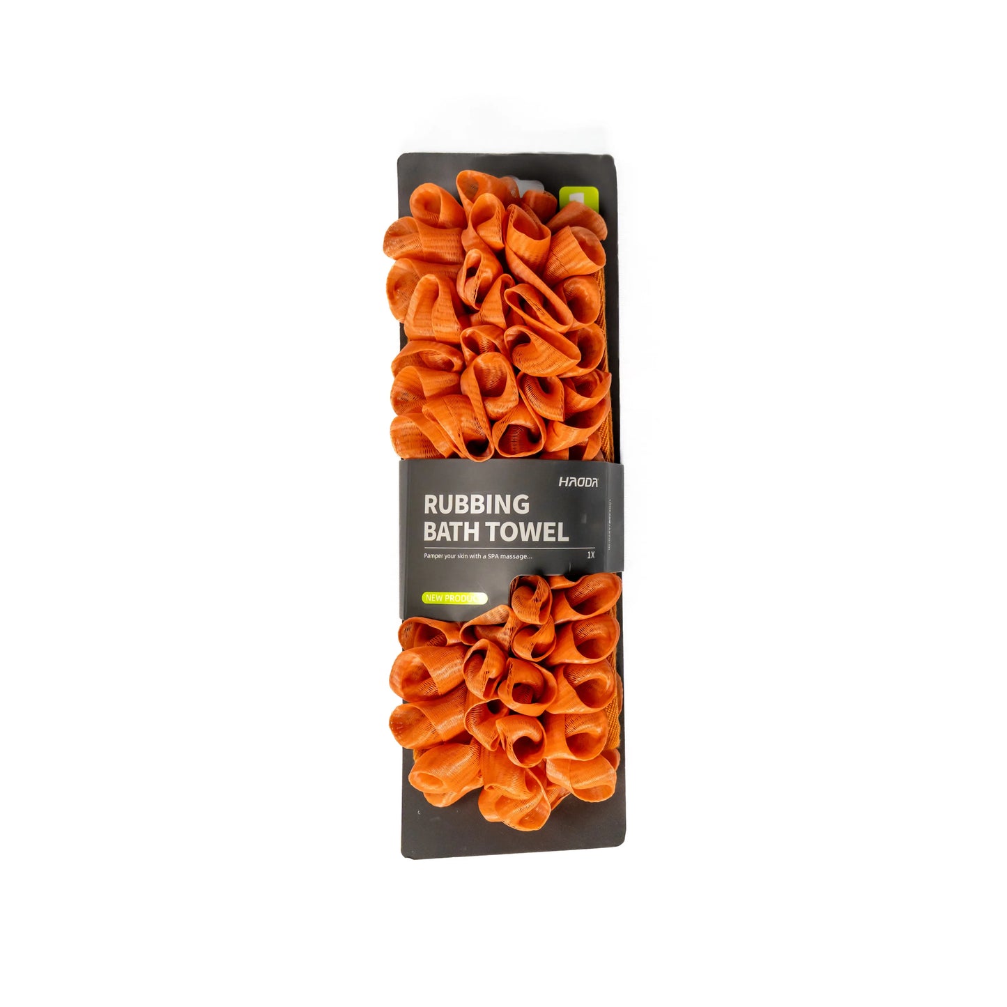Orange glow loop neatly coiled in its package bundle.