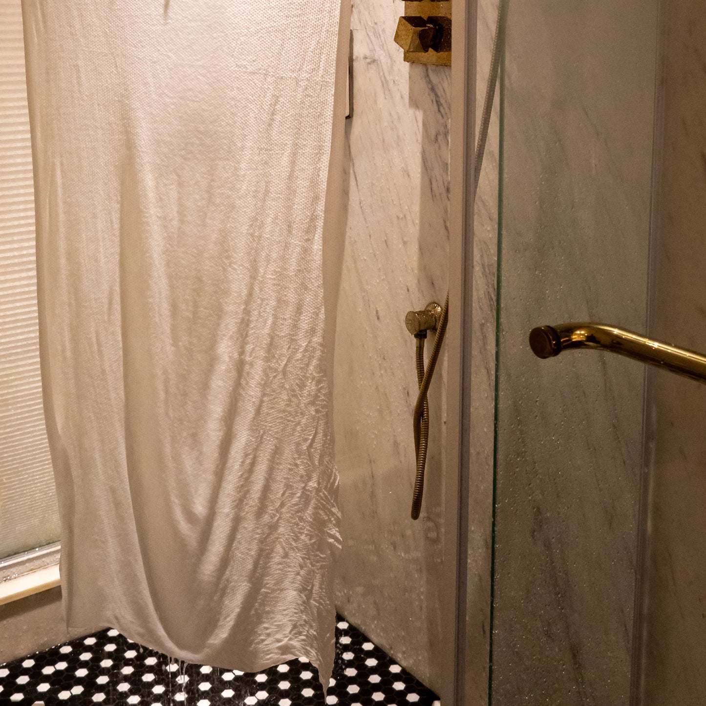 Fully expanded towel shown after water use.