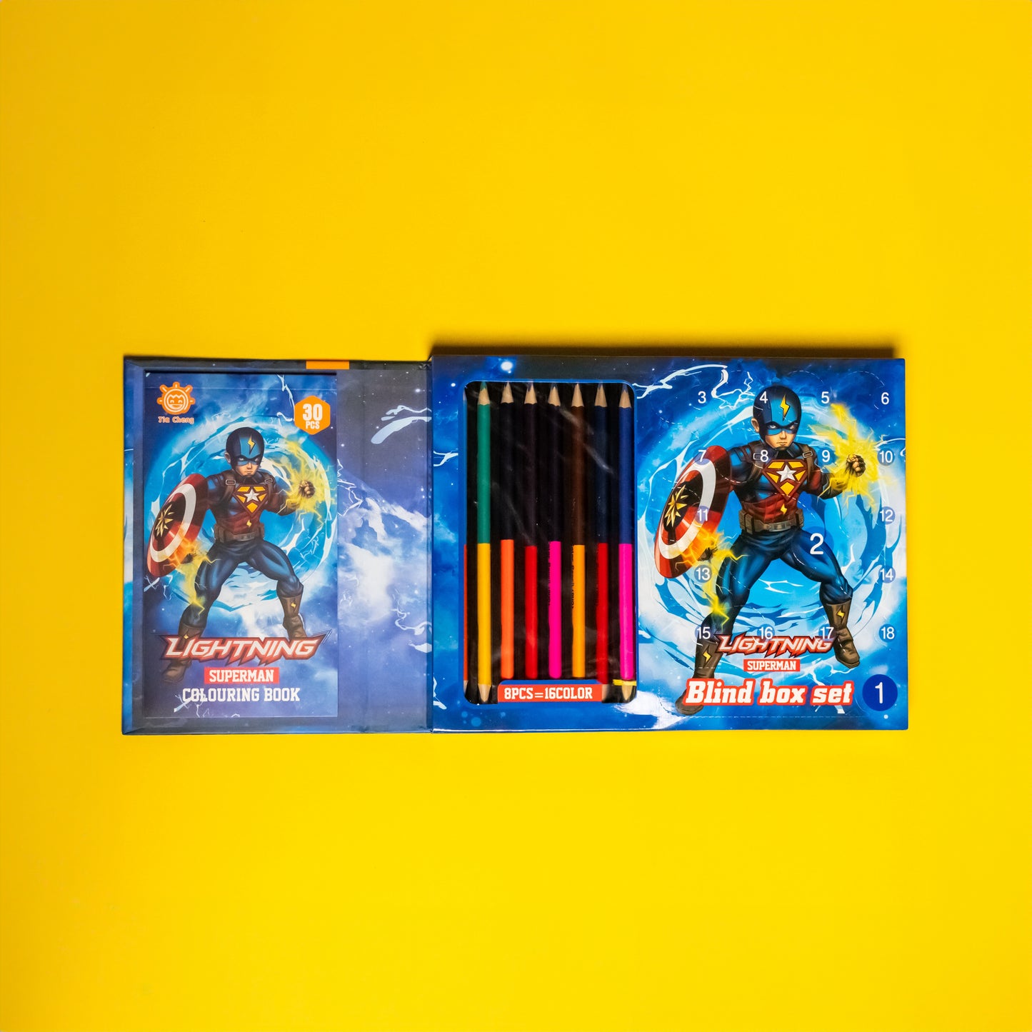 FunLab DIY Colour Pencil Kit with Collectibles – Premium Colouring Set for Kids