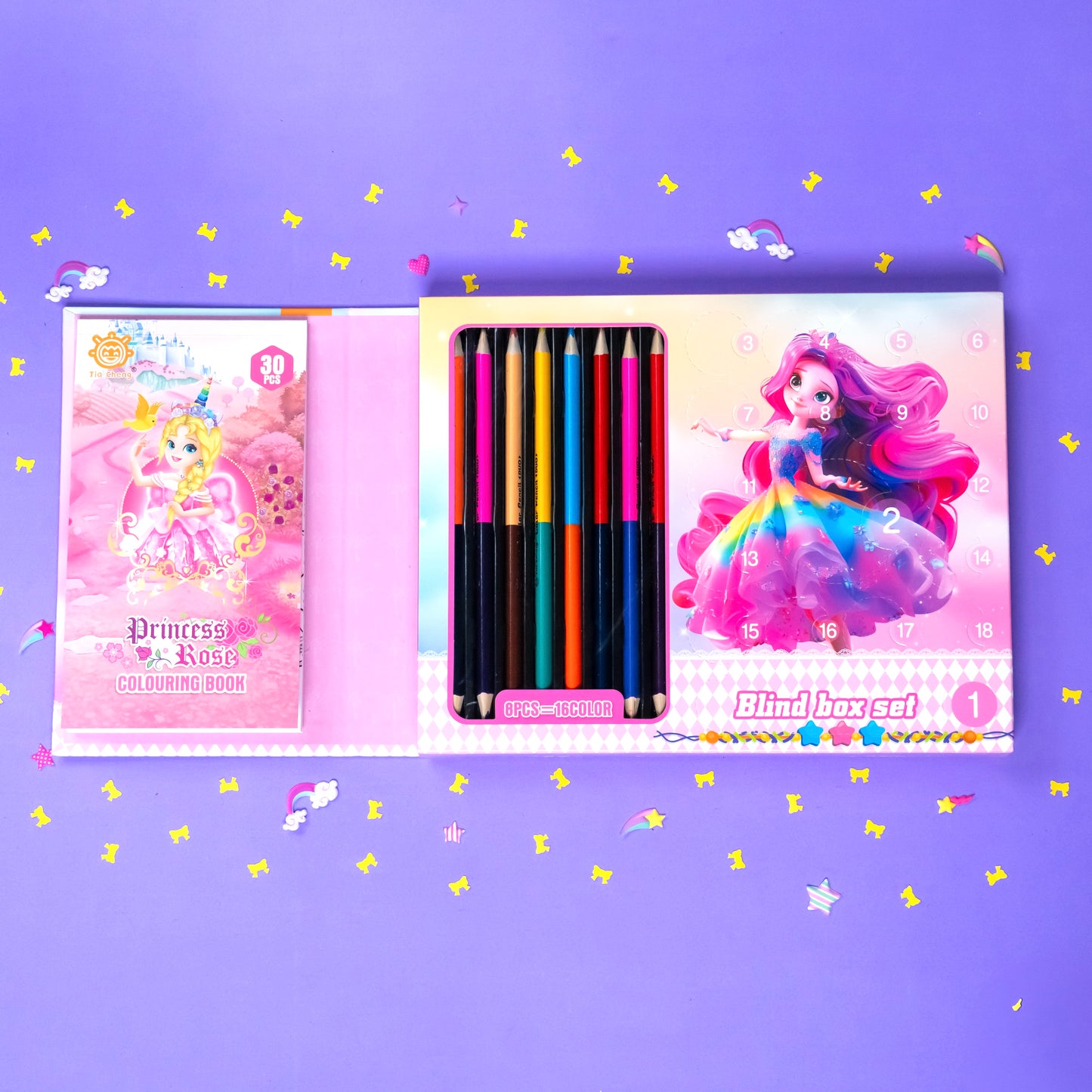 Premium Colour Pencil Set for Drawing and Creativity – FunLab Collectibles Kit