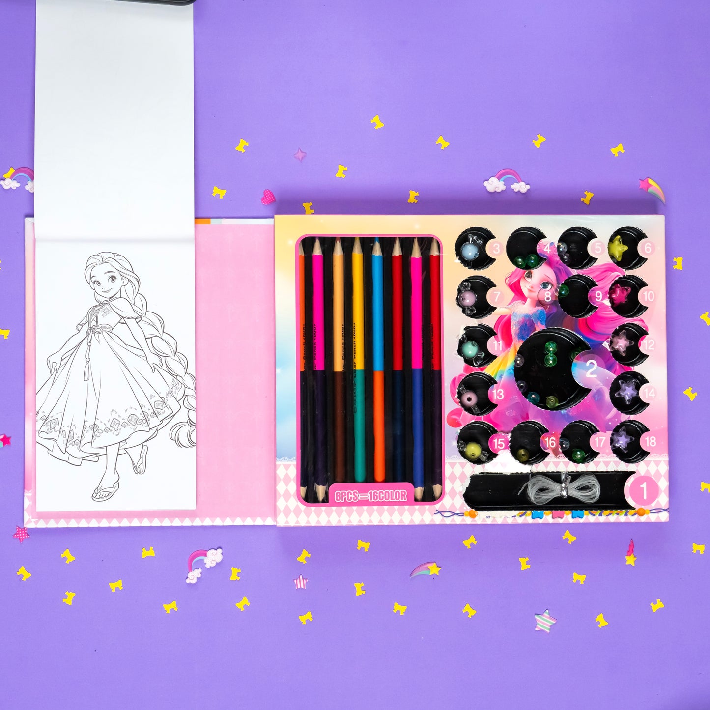 Premium Colour Pencil Set for Drawing and Creativity – FunLab Collectibles Kit