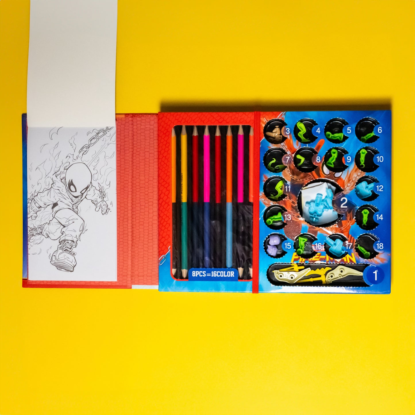 Colour Pencil Box Set with DIY Activity Items – FunLab Art Kit