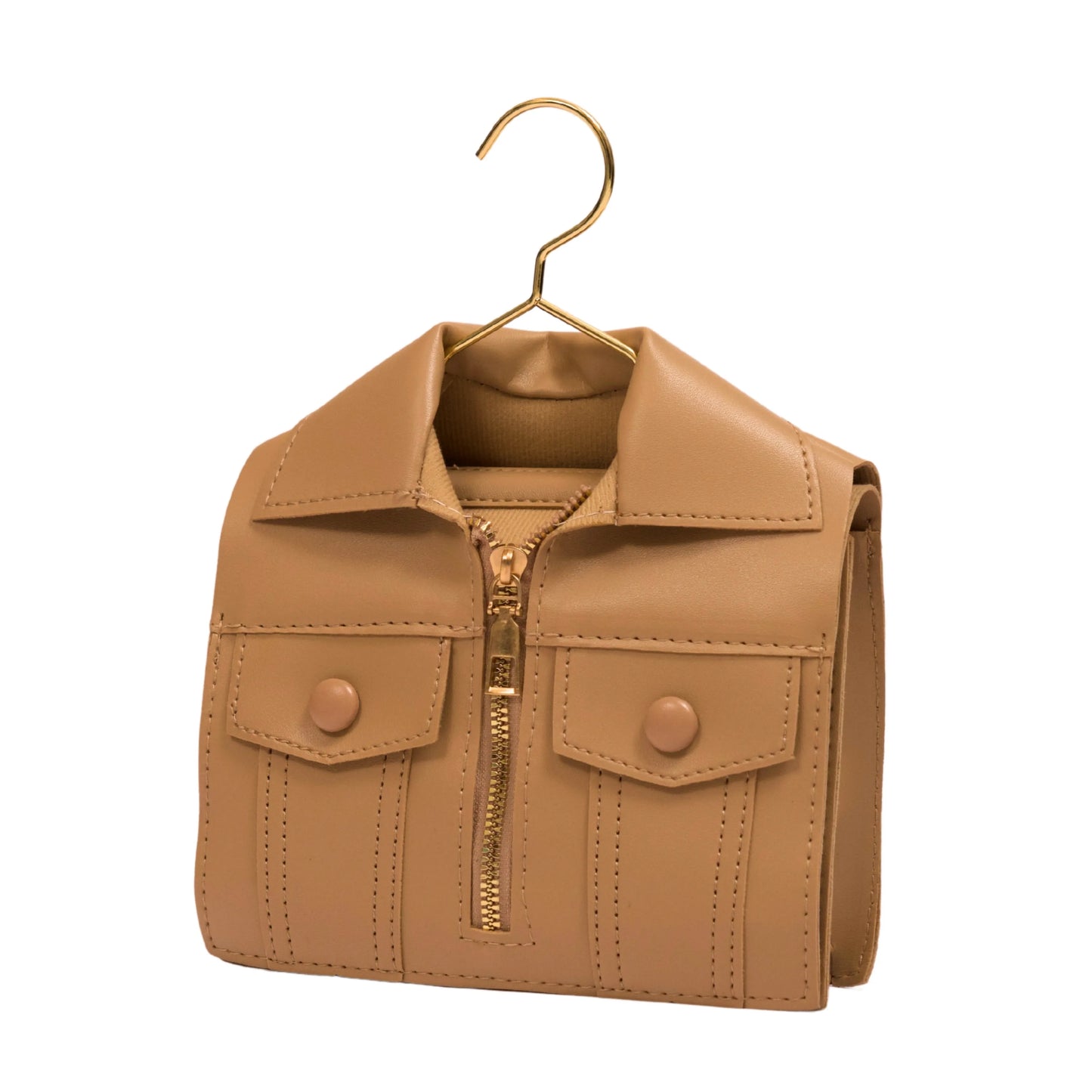Brown Luxury Jacket Style Handbag