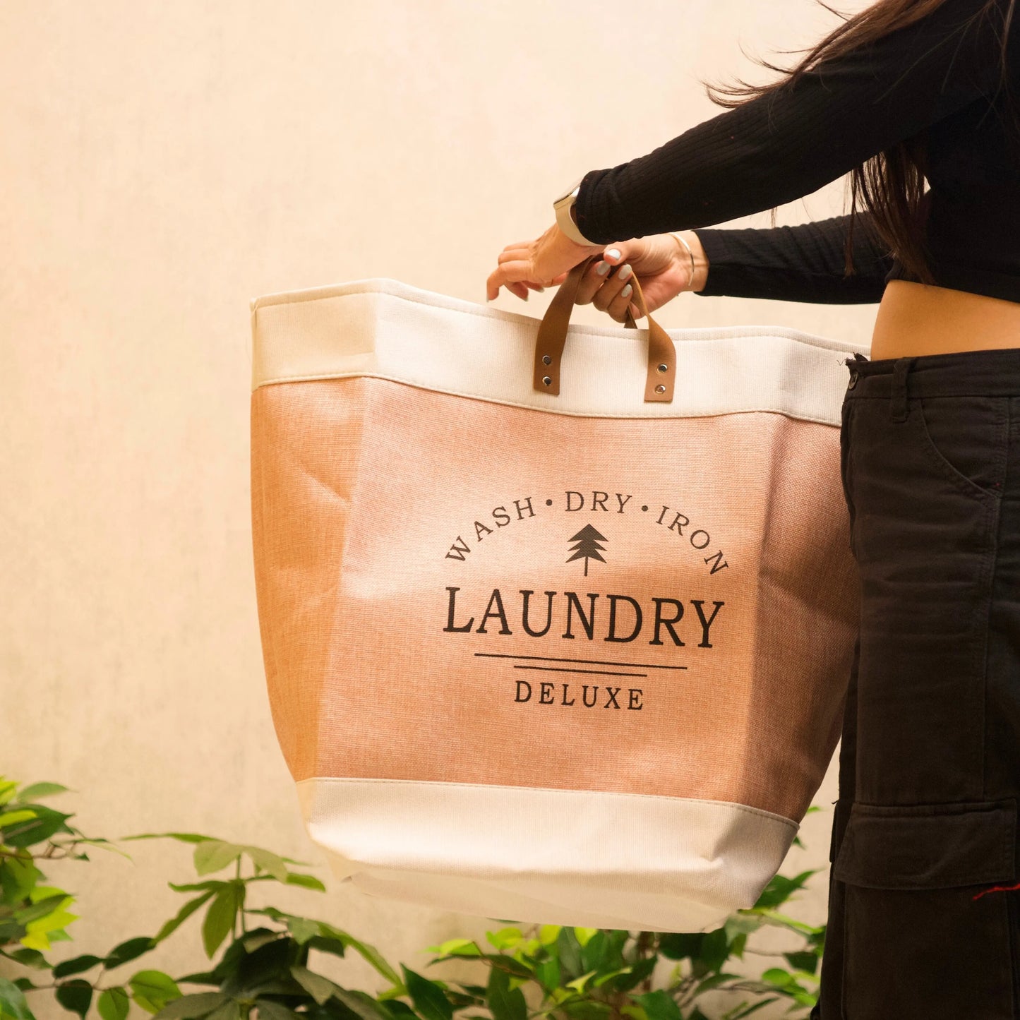 lightweight laundry bag with modern design