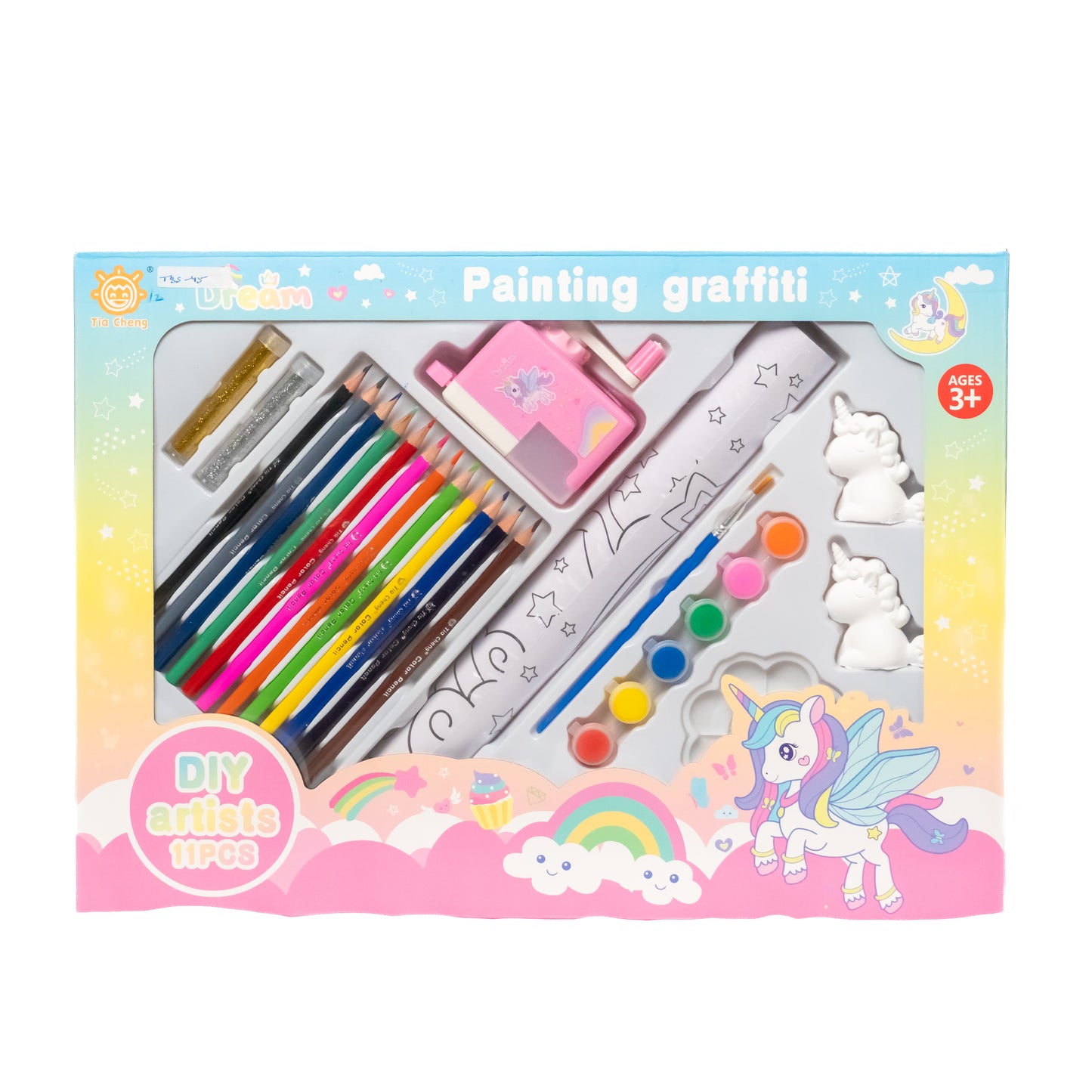 Painting Colour Set for Kids – Magical Unicorn Art Box Set