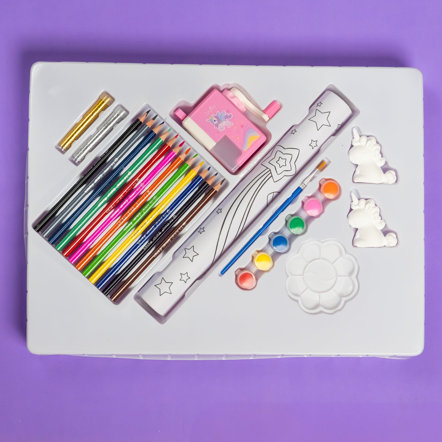 Painting Colour Set for Kids – Magical Unicorn Art Box Set