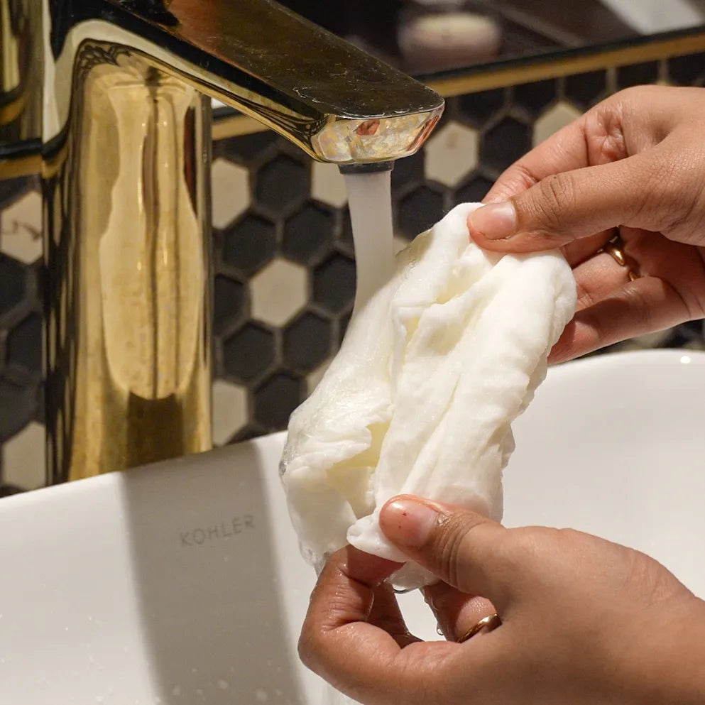 Compact, circular packaging of plant-based expandable towels