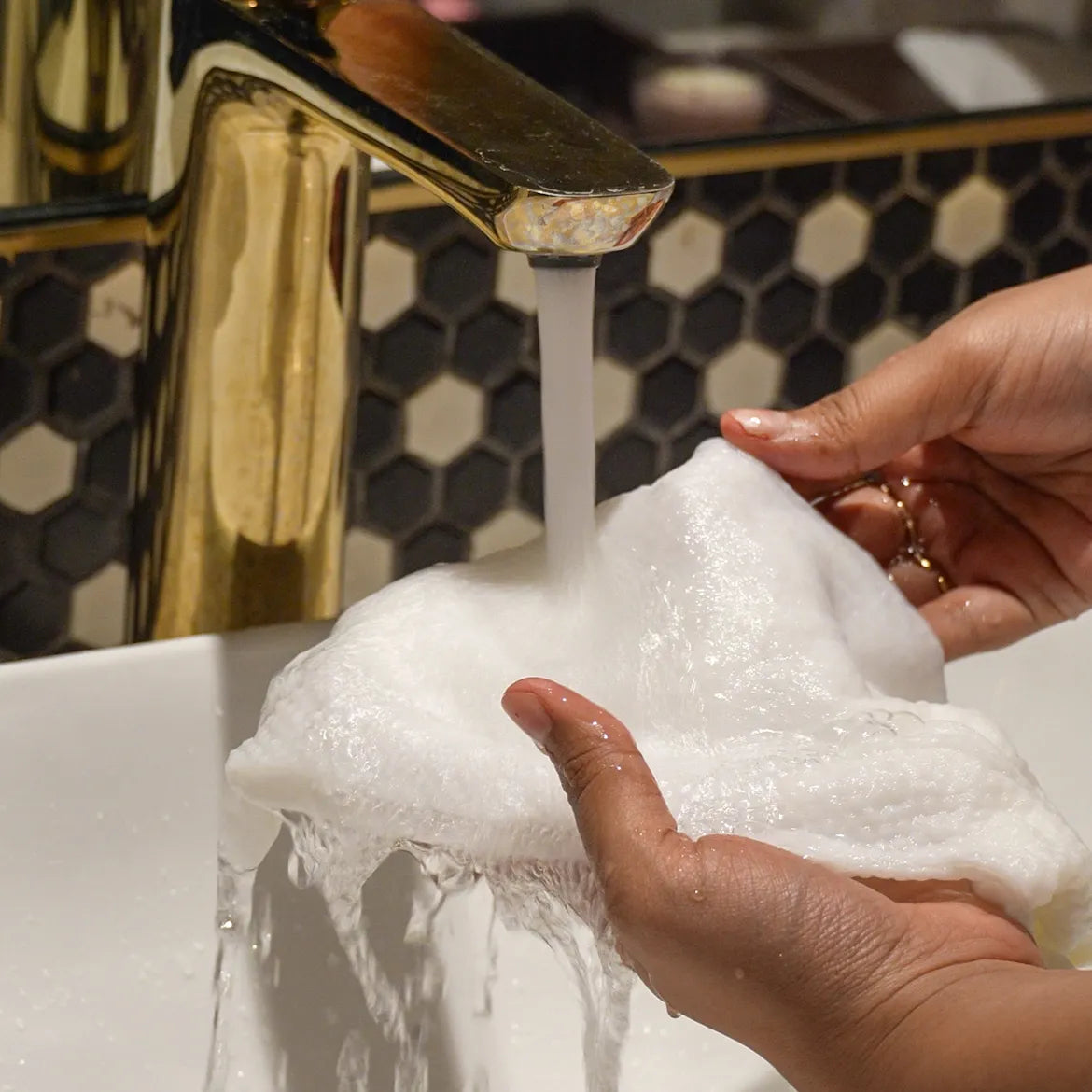 Compression Towel in its compressed form after water activation