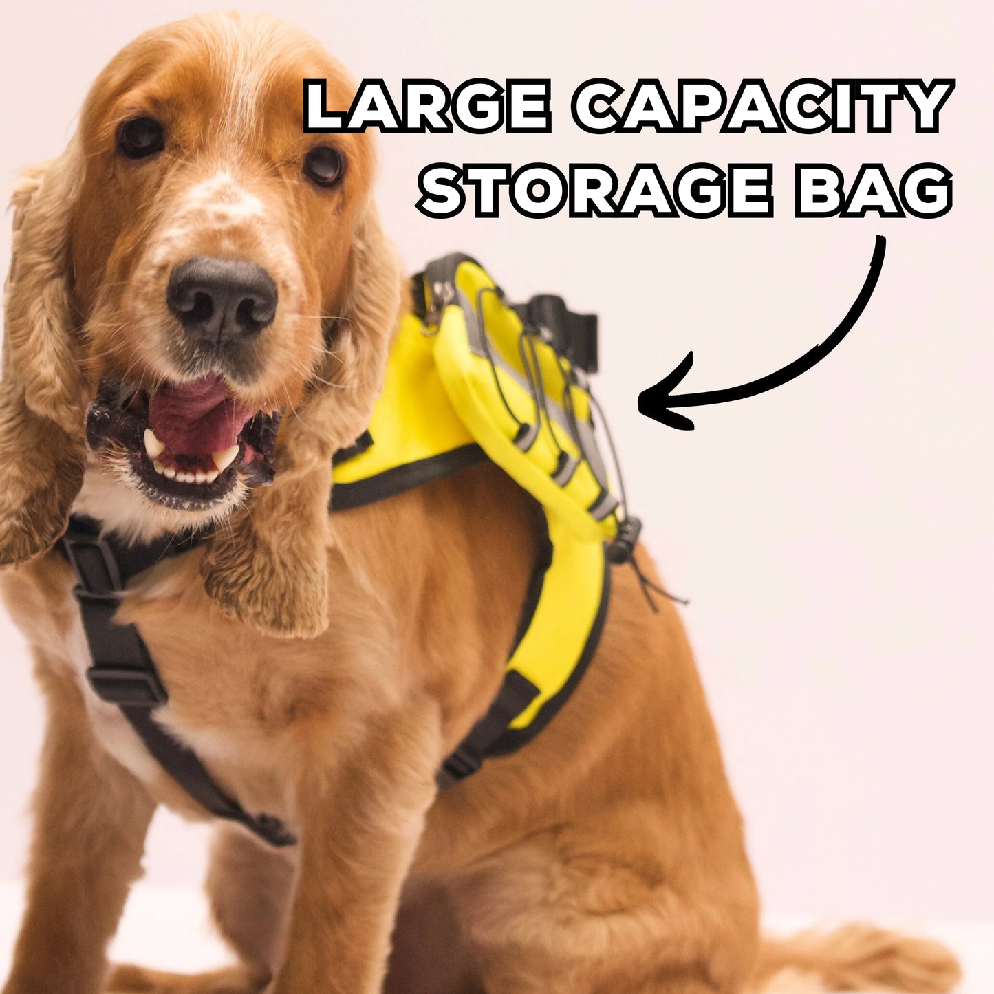 Comfortable and Durable Reflective Camouflage Dog Harness with storage bag