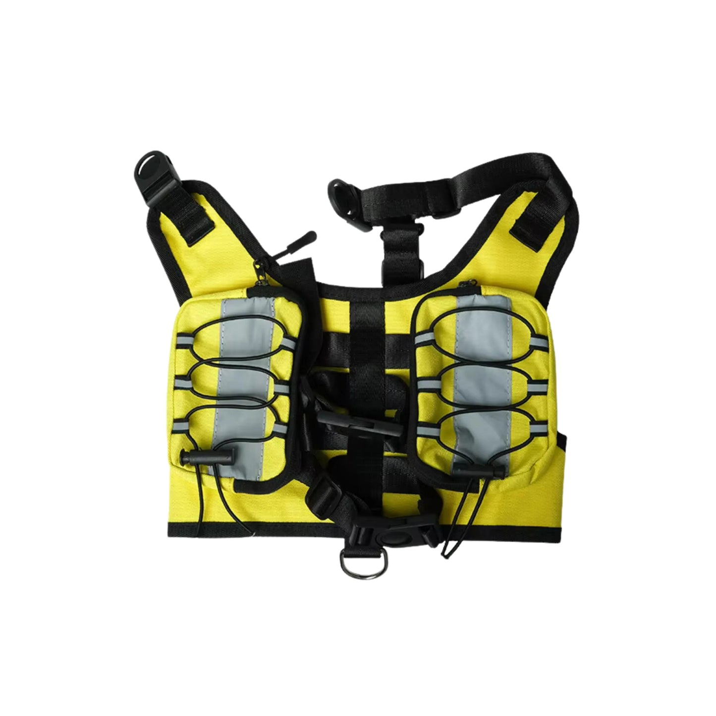 Front view of Reflective Camouflage yellow Harness