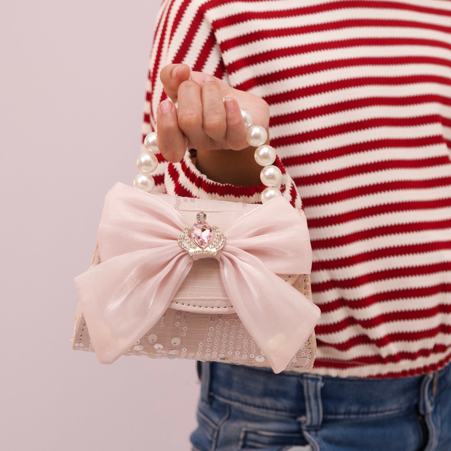 Sparkly mini pouch bag for girls – perfect for parties