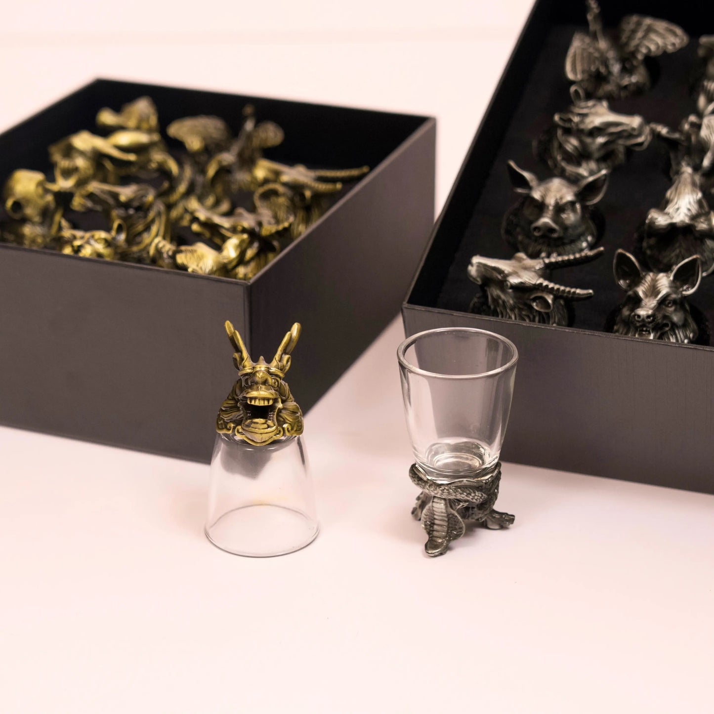 12 Piece Luxury Animal-theme Shot Glass Set