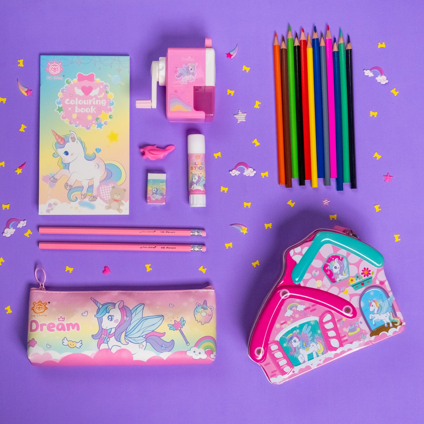 Unicorn Dream Stationery Set – Cute School Supplies for Girls & Kids