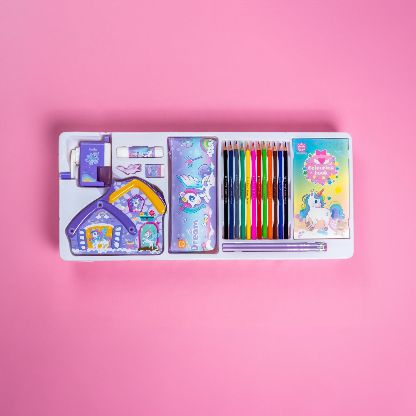 Magical Unicorn-Themed Stationery Box Set – Perfect for Students