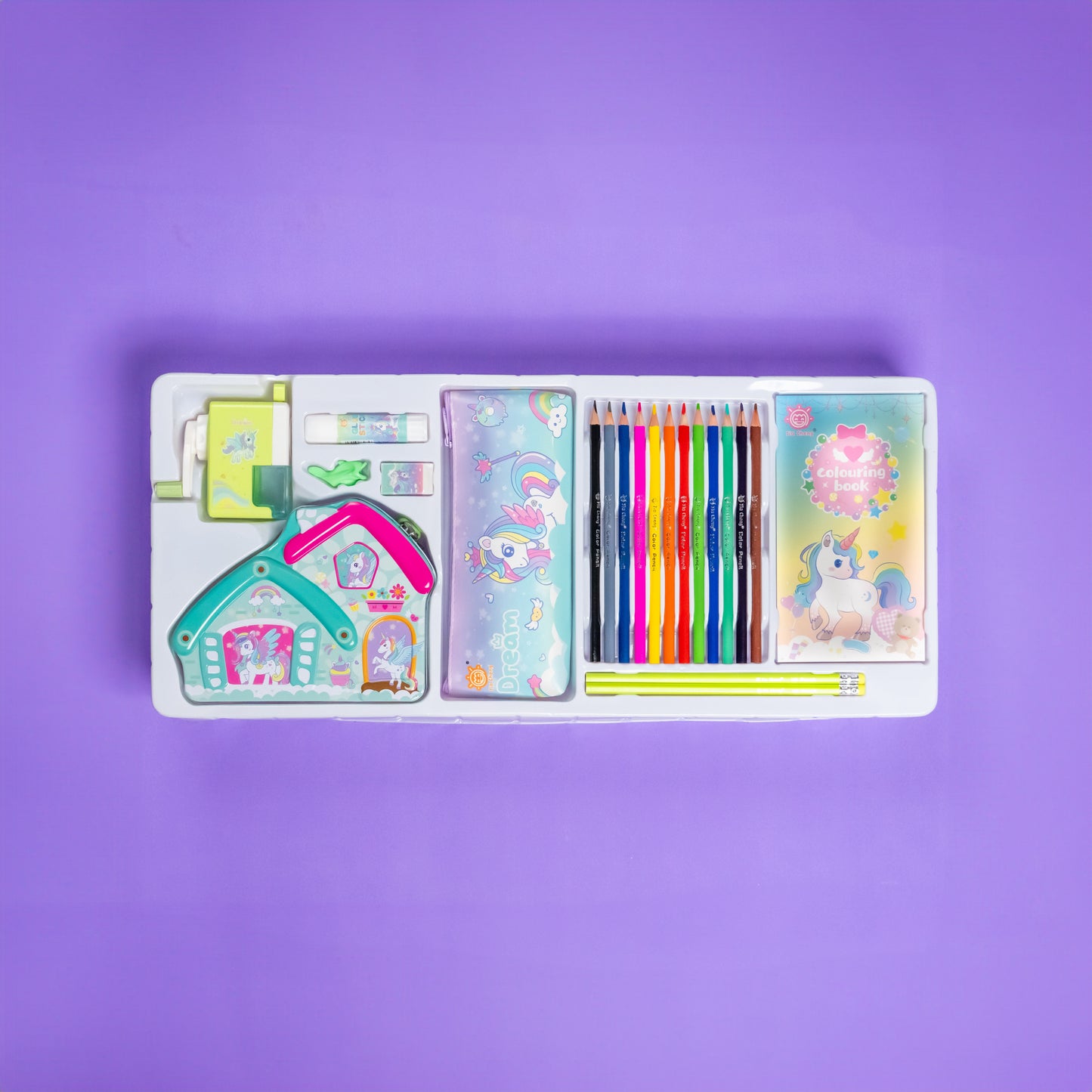 Magical Unicorn-Themed Stationery Box Set – Perfect for Students