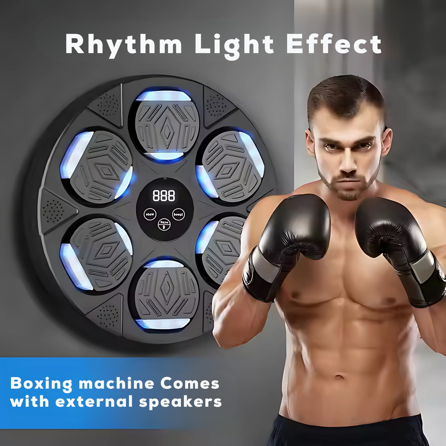 Compact boxing training pad machine for home gyms