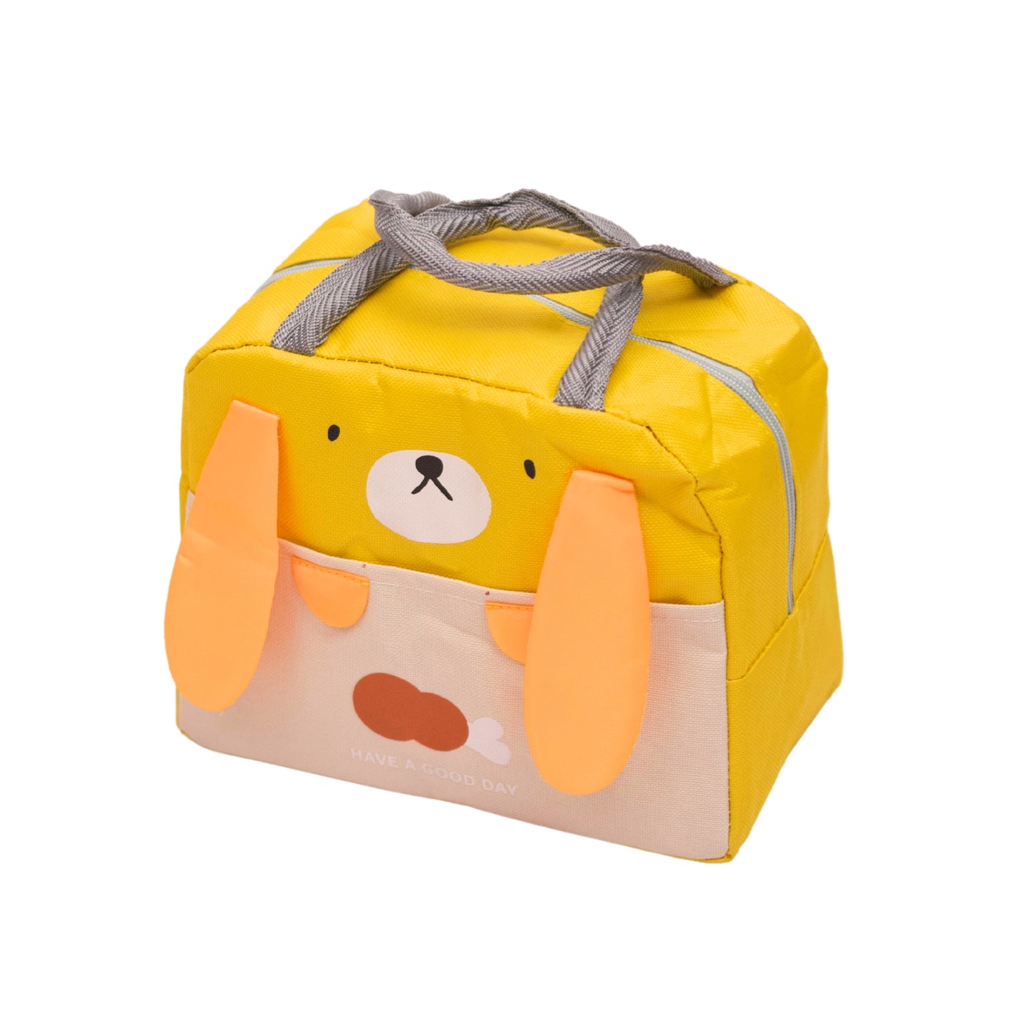 Cute Bear, Bunny and Dog Lunch Bag with White Background