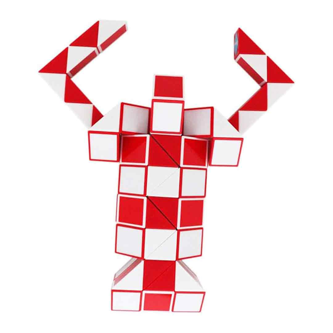 Infinity puzzle twisted into a fun design