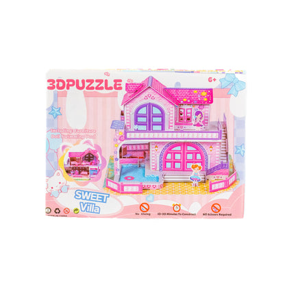 3D Puzzle DIY House Building Kit for Kids