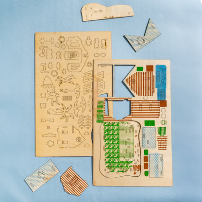 Woodcraft Kit – 3D DIY Wooden Puzzle Model