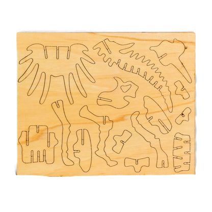 DinoCraft 3D Wooden Puzzle