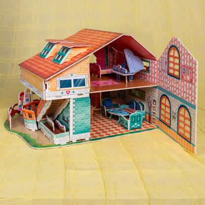 3D Puzzle DIY House Building Kit for Kids