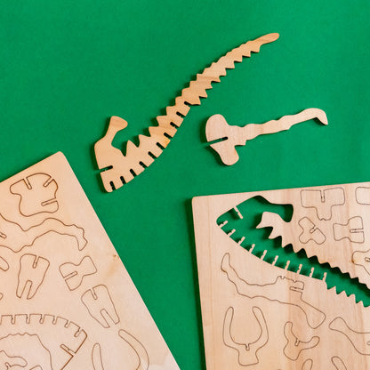 DinoCraft 3D Wooden Puzzle