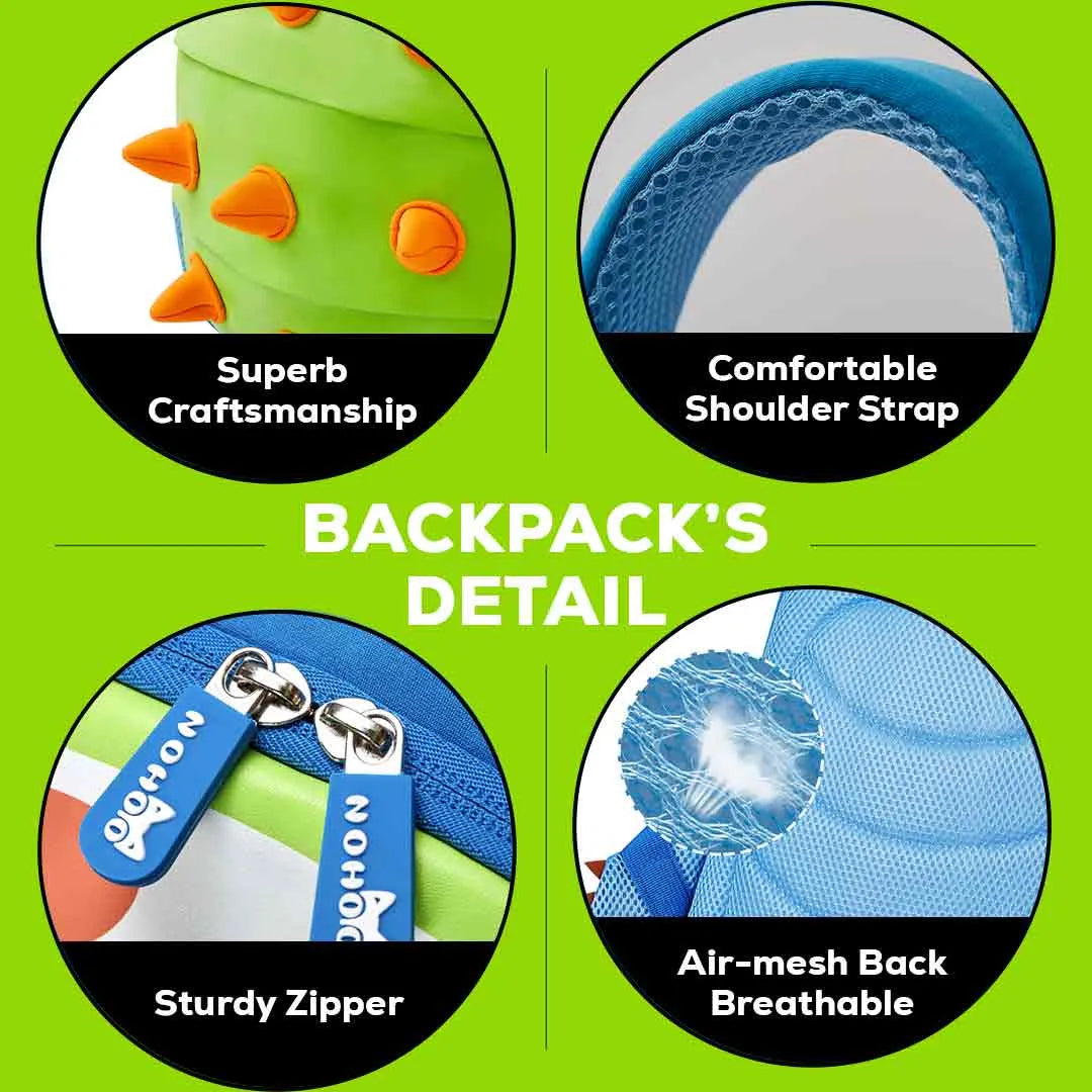 Lightweight travel backpack for boys and girls – monster-themed
