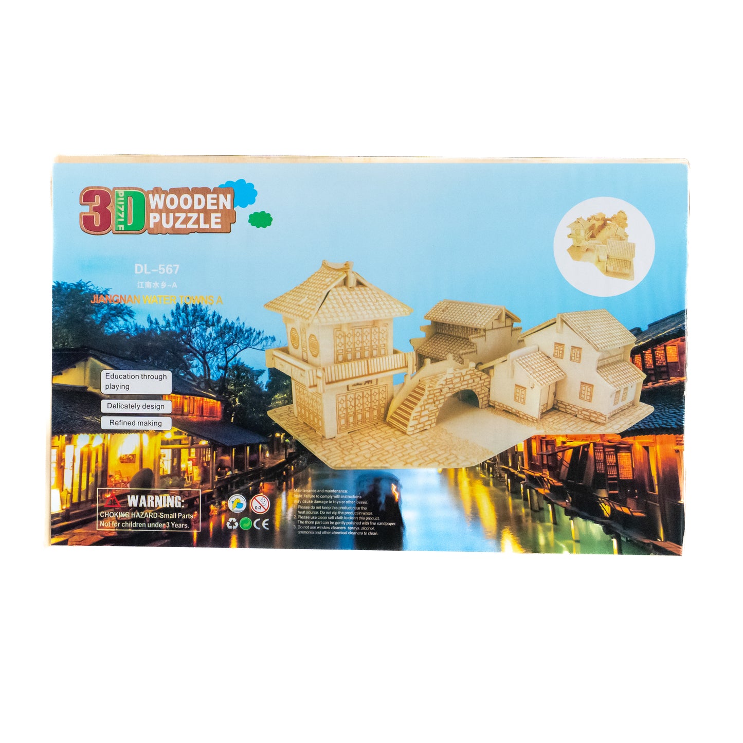3D Wooden Puzzle Kit – Creative Construction Set for All Ages