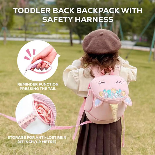 Stylish sling bag for girls featuring a pink unicorn design and adjustable  strap

