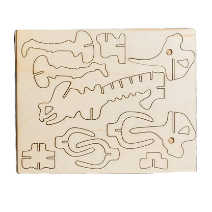DinoCraft 3D Wooden Puzzle