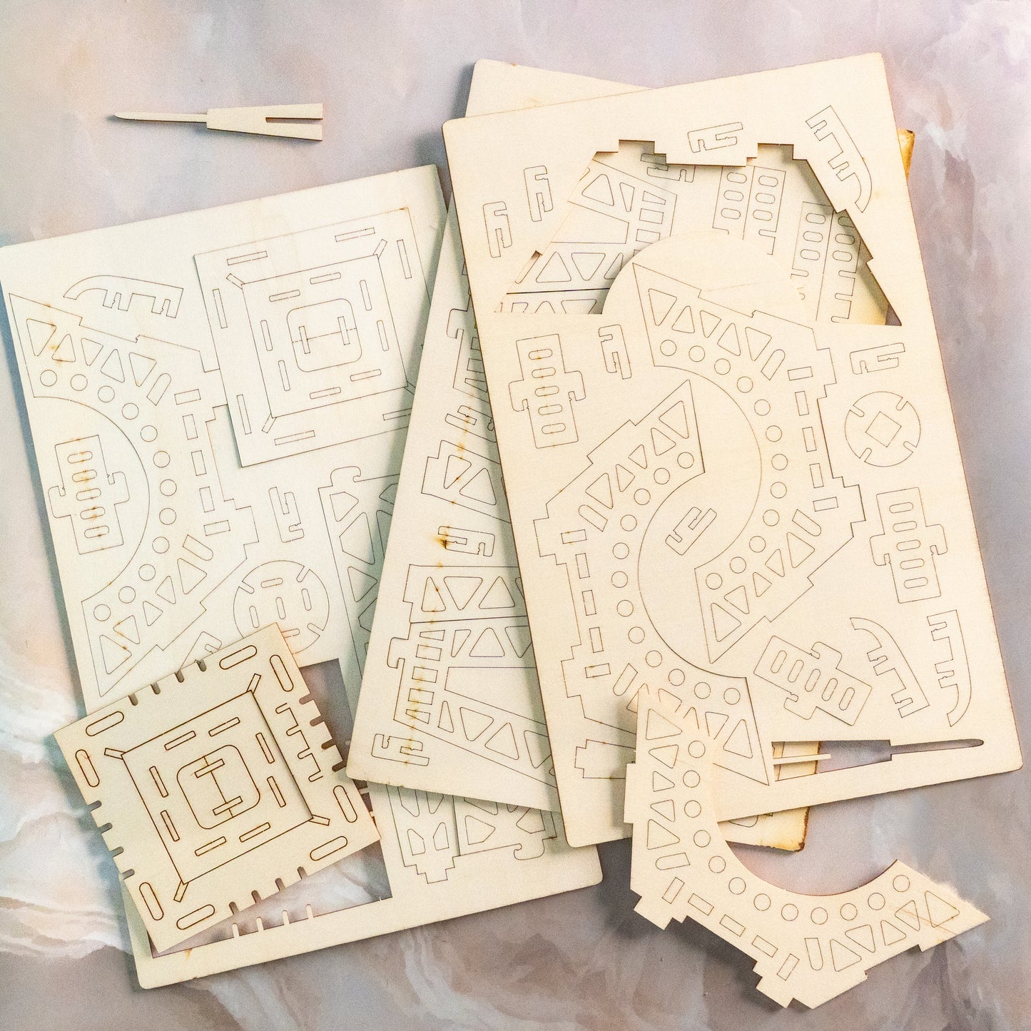 3D Wooden Puzzle Kit – Creative Construction Set for All Ages