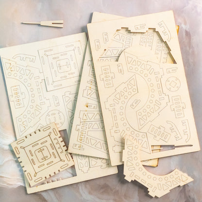 3D Wooden Puzzle Kit – Creative Construction Set for All Ages