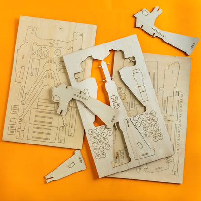 Woodcraft Construction Kit – 3D Wooden Puzzle