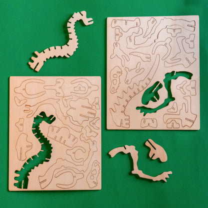 DinoCraft 3D Wooden Puzzle