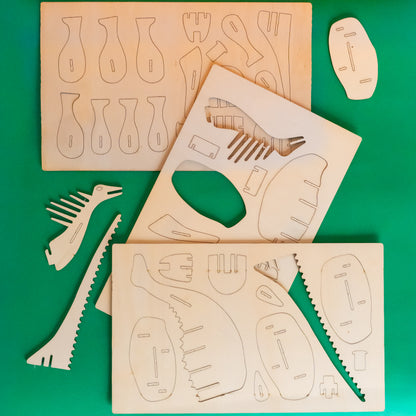3D Wooden Puzzle Kit – Creative Construction Set for All Ages